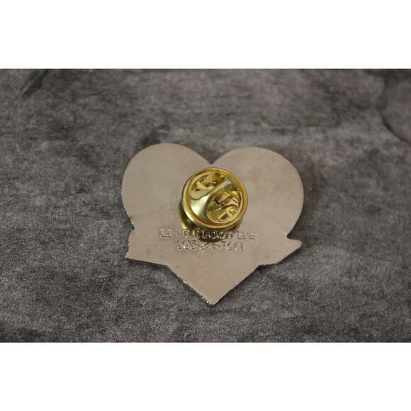 VTG c1980 Littlefoot LTD Red Cloisonne Featherweight Sewing Machine Pin Tie Tack - Picture 2 of 4